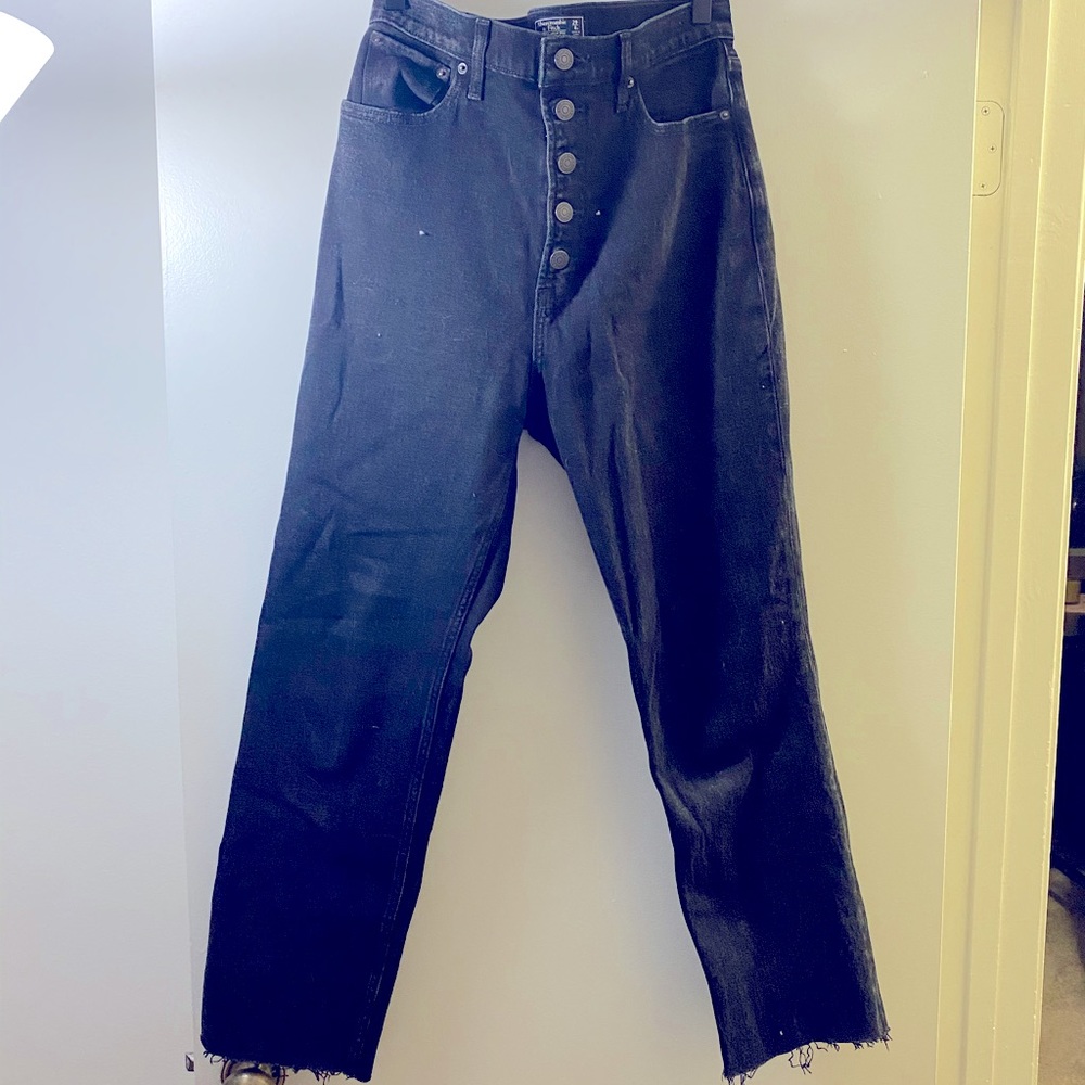 ultra high rise straight Abercrombie & Fitch jeans